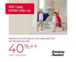 Đón Chào Mùa Đông 2023 - Khuyến Mãi Lớn Thiết Bị Vệ Sinh American Standard