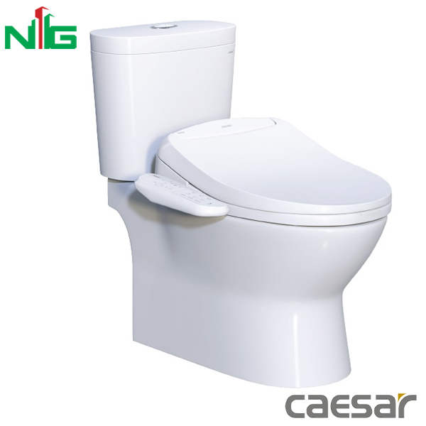 Bồn Cầu Nắp Điện Tử CAESAR CD1320 + TAF400H