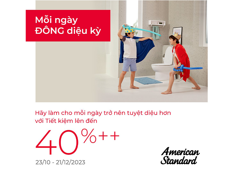 Đón Chào Mùa Đông 2023 - Khuyến Mãi Lớn Thiết Bị Vệ Sinh American Standard