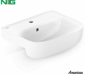 Lavabo Bán Âm Bàn American Standard 0533-WT