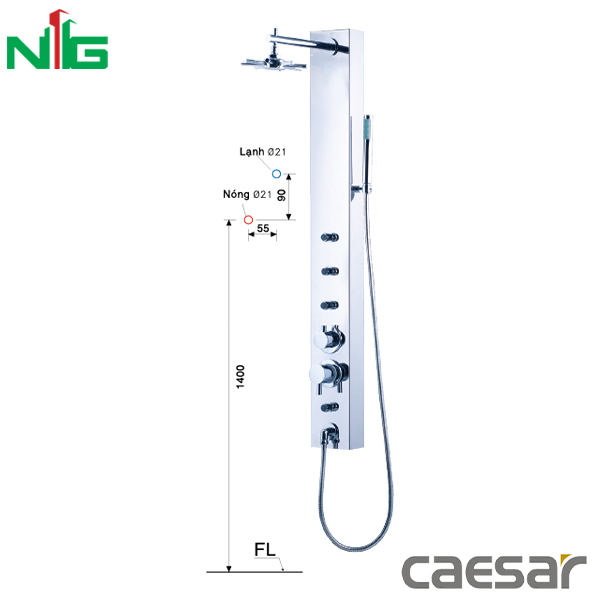 Sen Thuyền Nóng Lạnh CAESAR SP137
