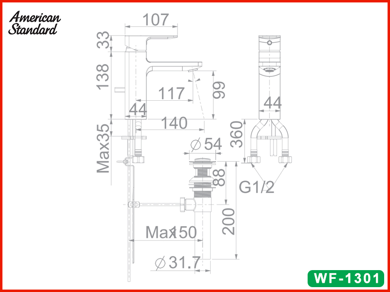 ban-ve-ky-thuat-voi-lavabo-nong-lanh-american-standard-wf-1301