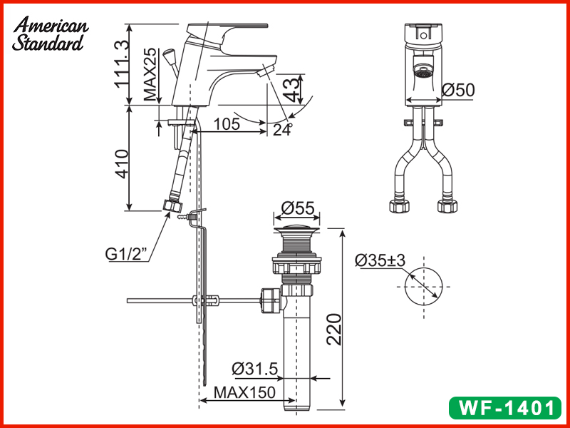 ban-ve-ky-thuat-voi-lavabo-nong-lanh-american-standard-wf1401