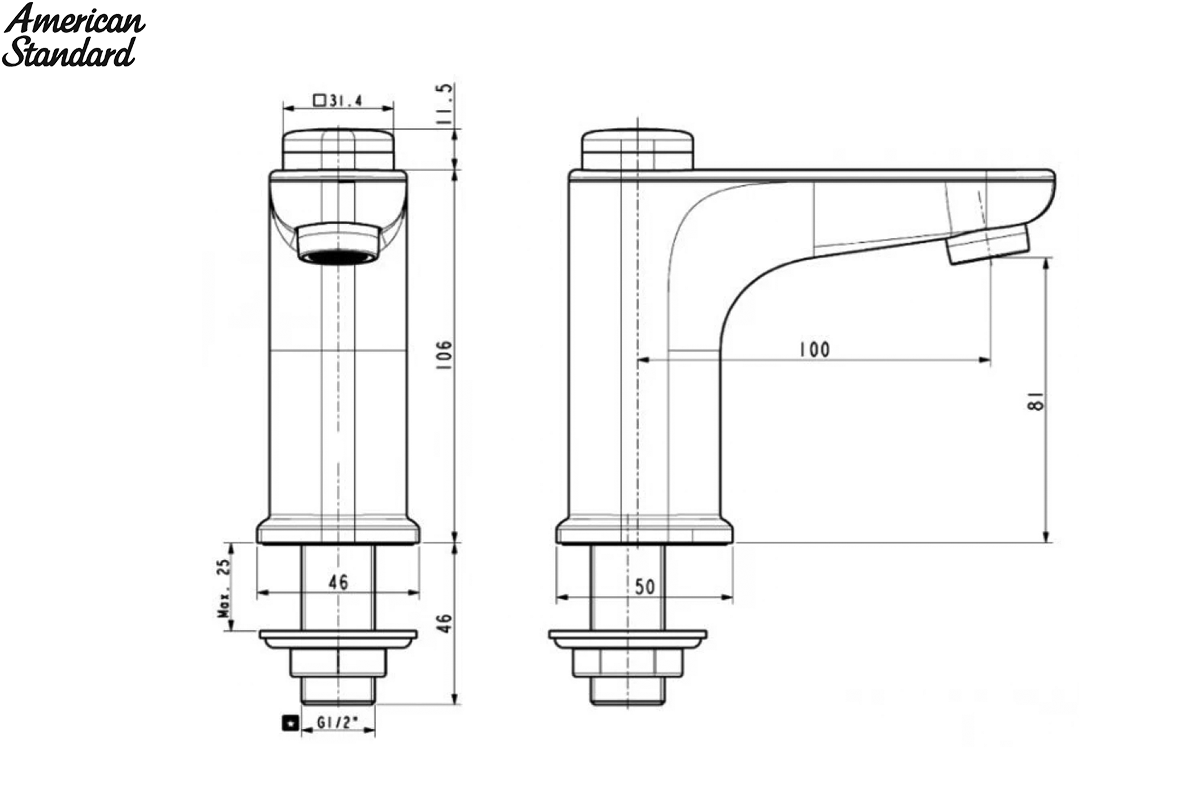 ban-ve-ky-thuat-voi-lavabo-lanh-american-standard-wf-t823b