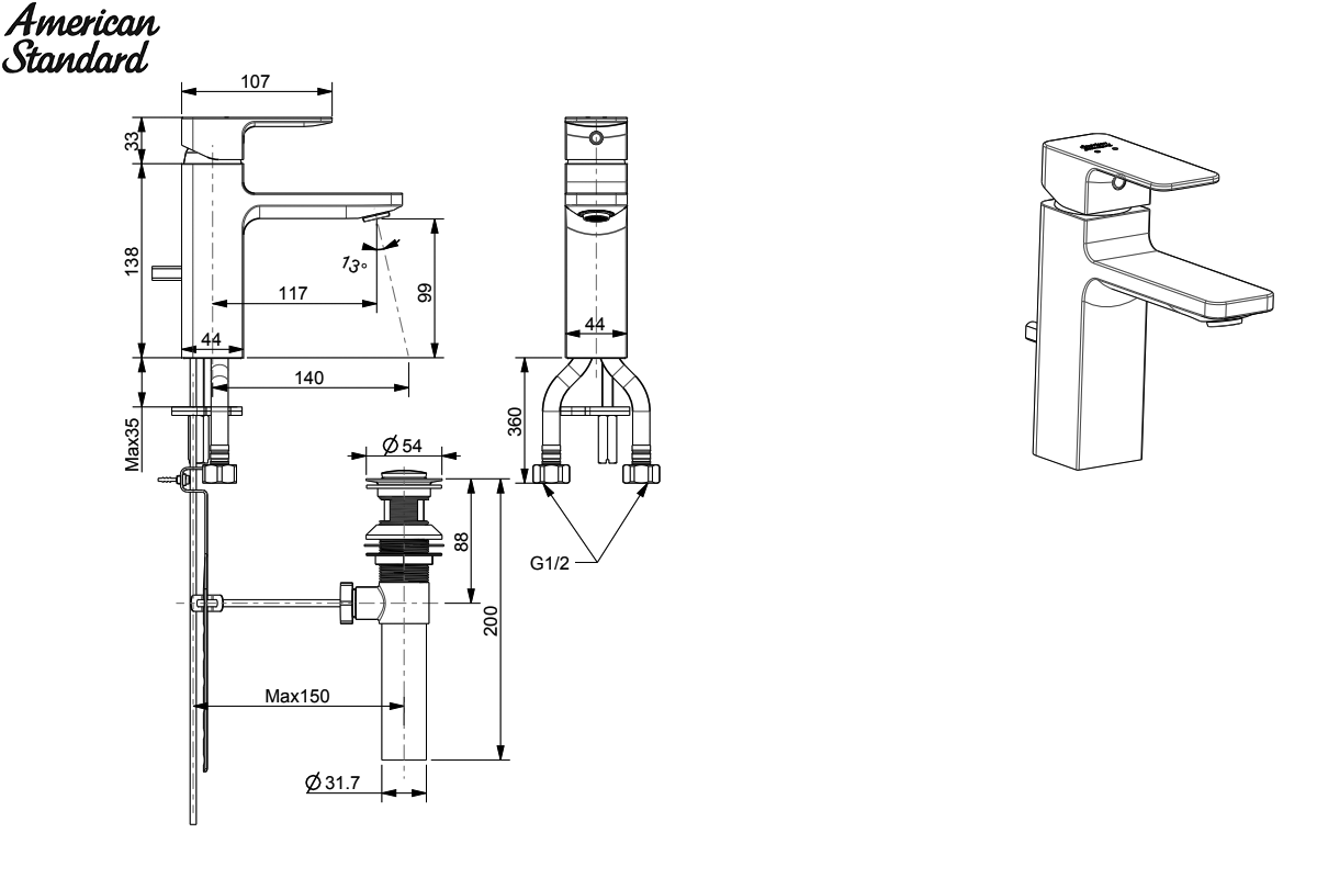 ban-ve-ky-thuat-voi-lavabo-nong-lanh-american-standard-WF-1301CS