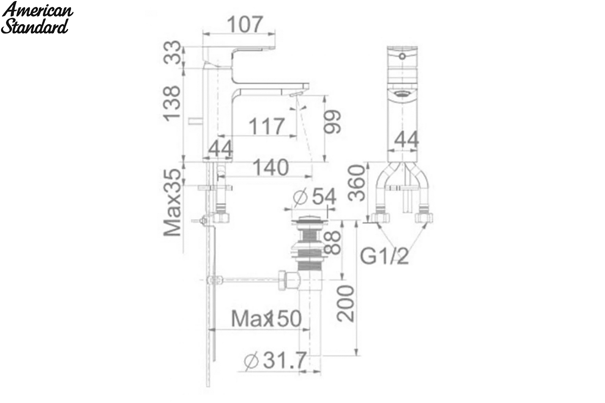 ban-ve-ky-thuat-voi-lavabo-nong-lanh-american-standard-wf-1301